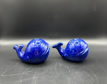 Pier 1 Imports Blue Whale Salt and Pepper Shakers