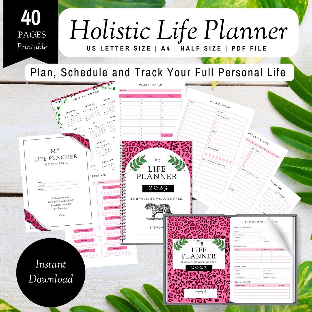2023 Printable Planner Bundle | Daily Weekly Monthly Planner| Printable ...