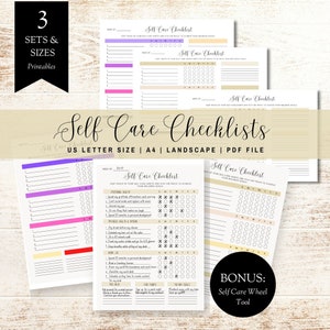Self Care Planner | Wellness Planner | Self Care Journal | Mental Health Planner | INSTANT DOWNLOAD|NE008