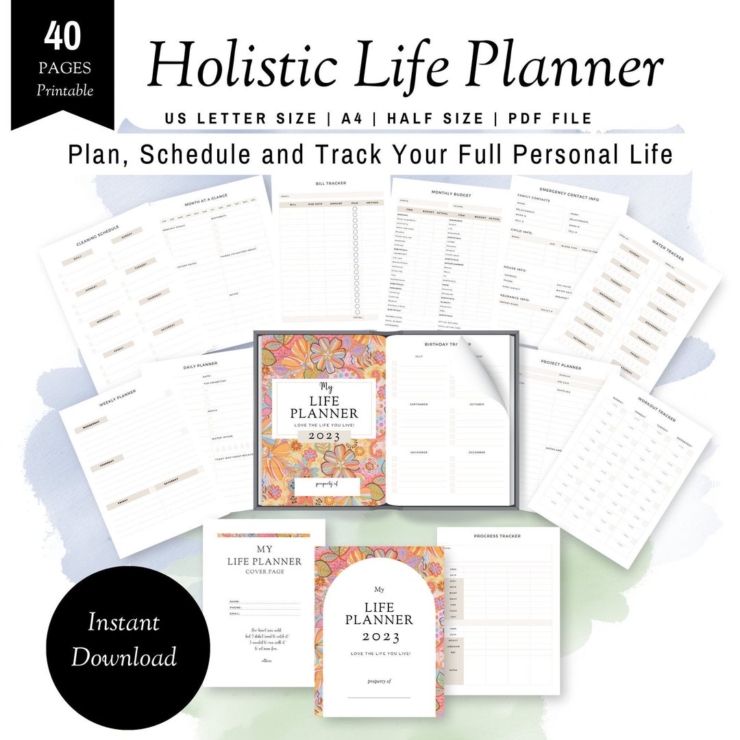 2023 Printable Planner Bundle | Daily Weekly Monthly Planner| Printable ...