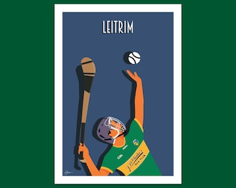 Leitrim Hurler - plakat hurlingowy