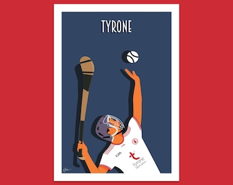 Tyrone Hurler - plakat hurlingowy