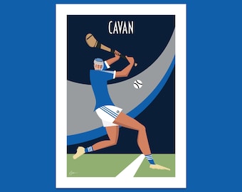 Pôster de Cavan Hurling: Estilo de Arte Contemporânea