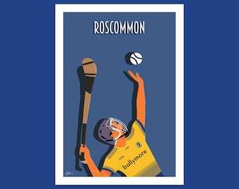 Roscommon Hurler - plakat hurlingowy