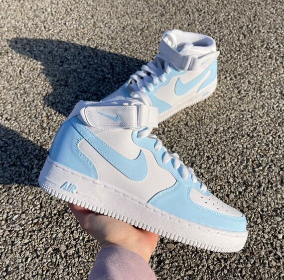 nike 1s light blue