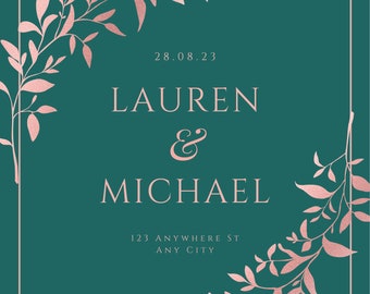 Floral Save the Date