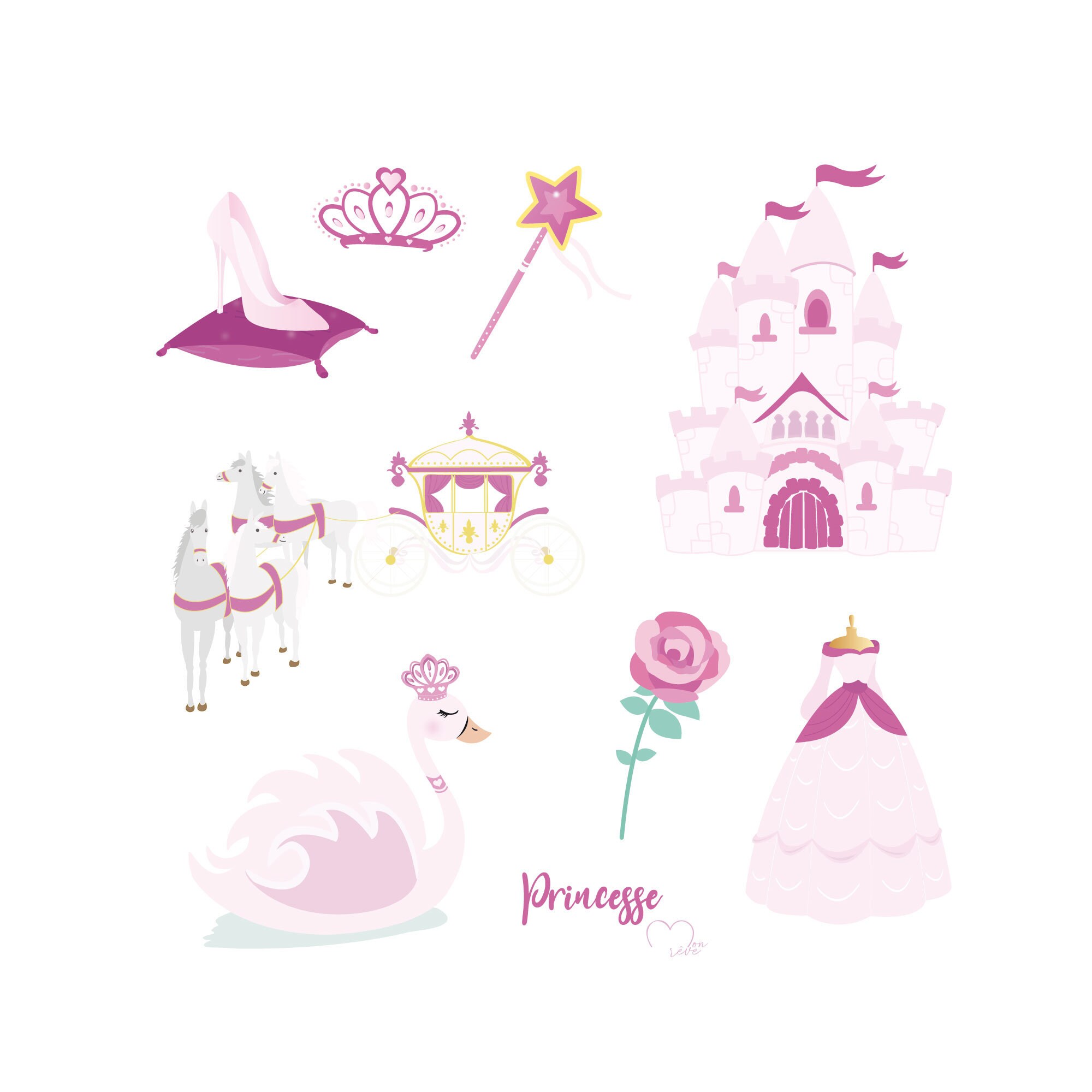 Autocollant - Princesse