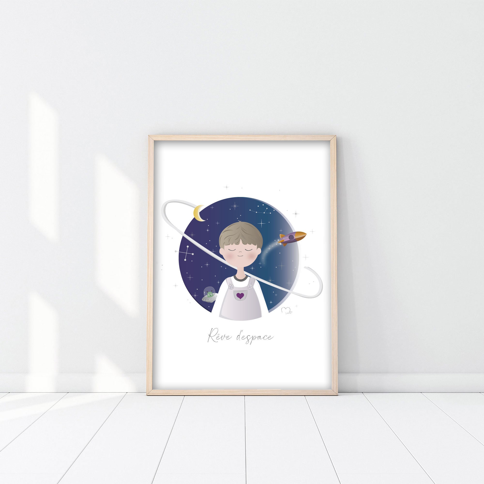 Affiche - Illustration Personnalisée Espace