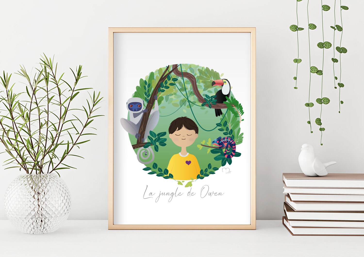 Affiche - Illustration Personnalisée Jungle