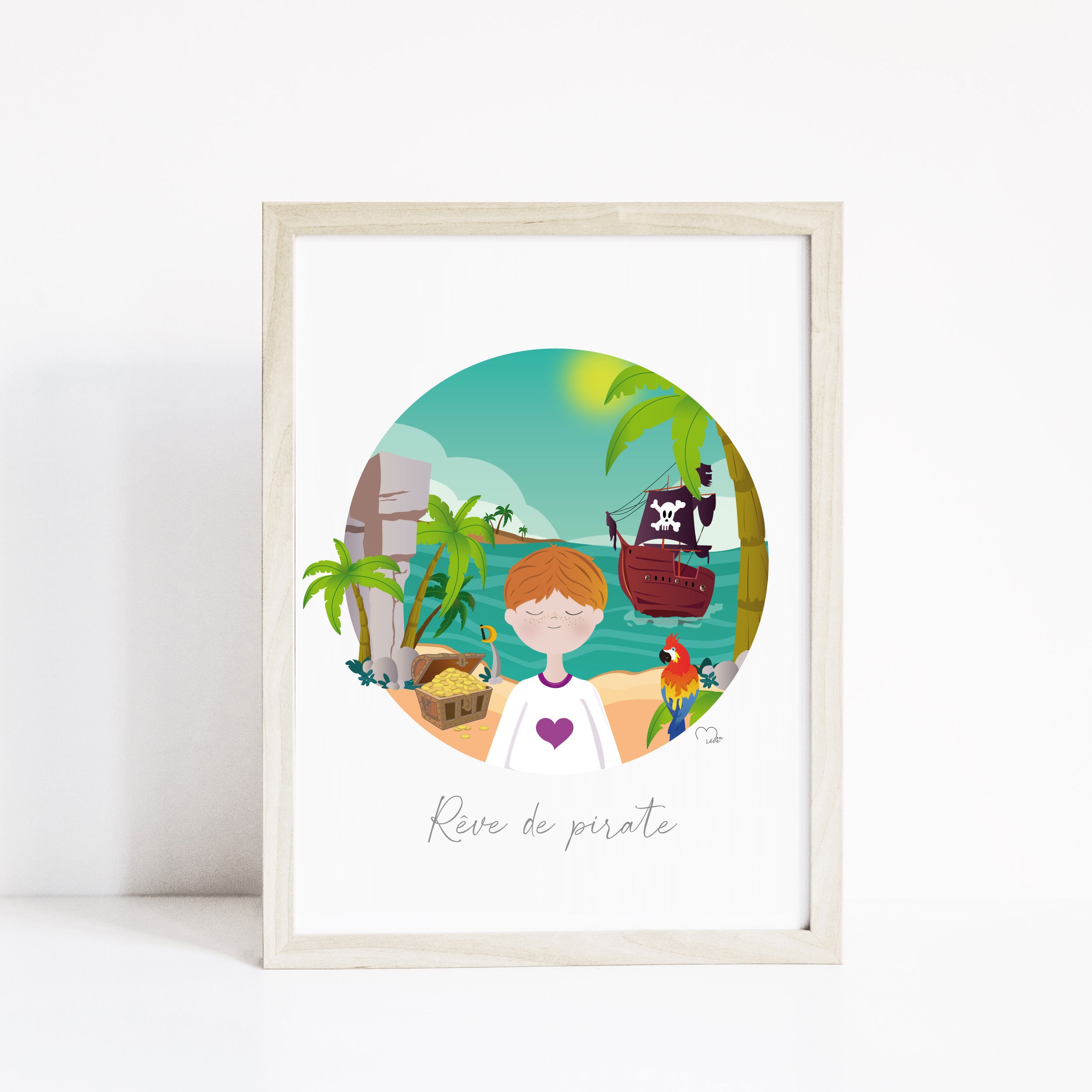 Affiche - Illustration Personnalisée Pirate