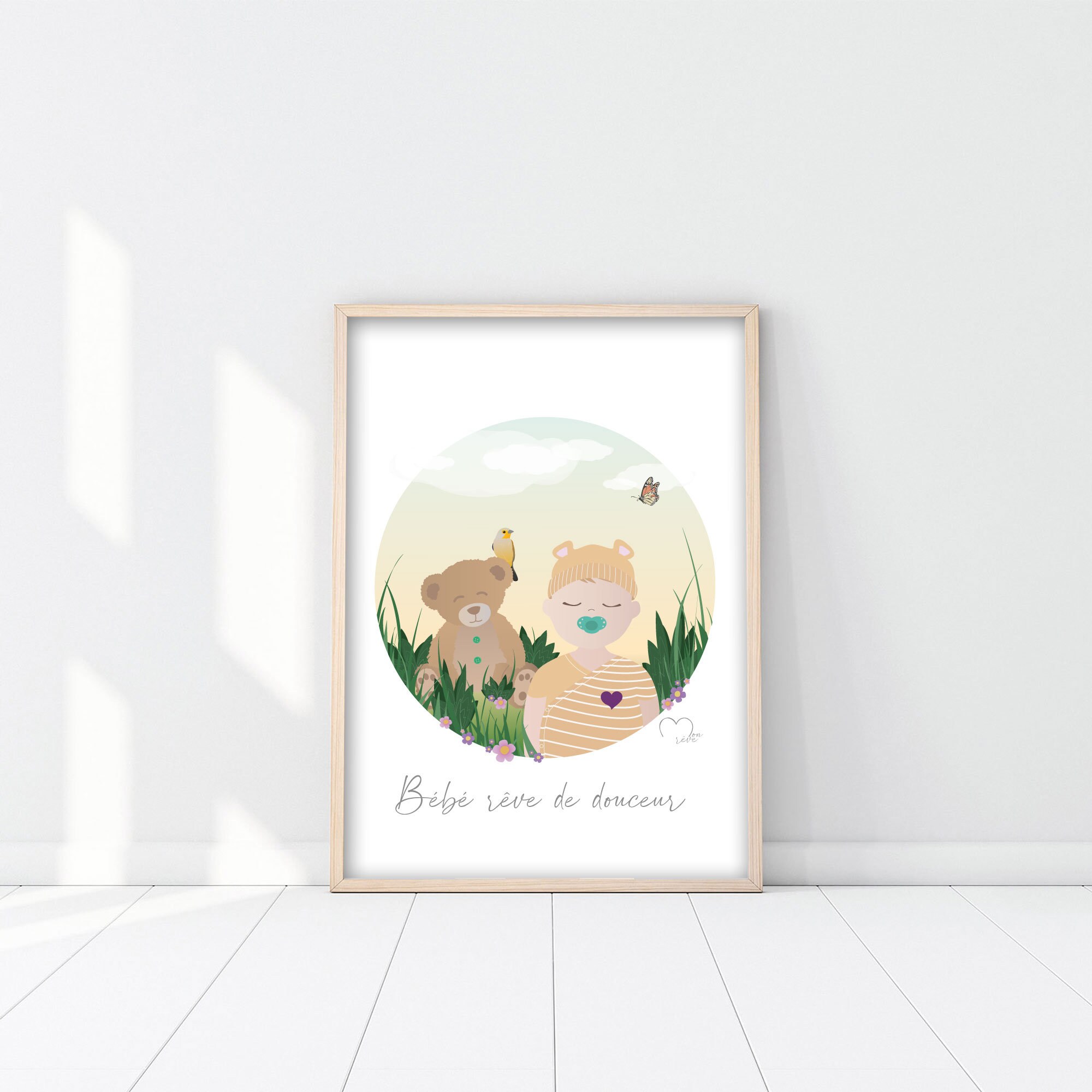 Affiche - Illustration Personnalisée Rêve de Douceur