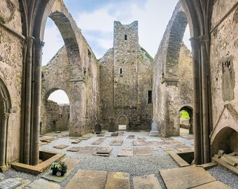 Corcomroe Abbey in County Clare, Ireland Print/Canvas/Digital Download