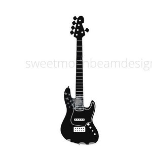 Chitarra elettrica Rock Clipart Cricut Chitarra Musica PNG SVG JPG Chitarrista Uso personale commerciale
