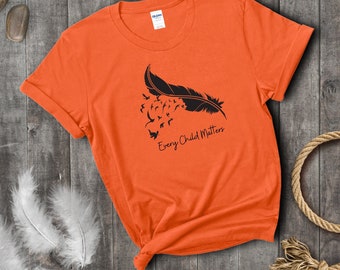 Every Child Matters Shirt | Orange Shirt Day | Indigenous Canada | Residential School Protest | Chaque Enfant Compte Unisex T-Shirt