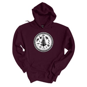 Montreal Tree Of Peace Hoodie | Unisex Pullover Sweater Hoodie | Indigenous Sweatshirt | First Nations Unisex Hoodie
