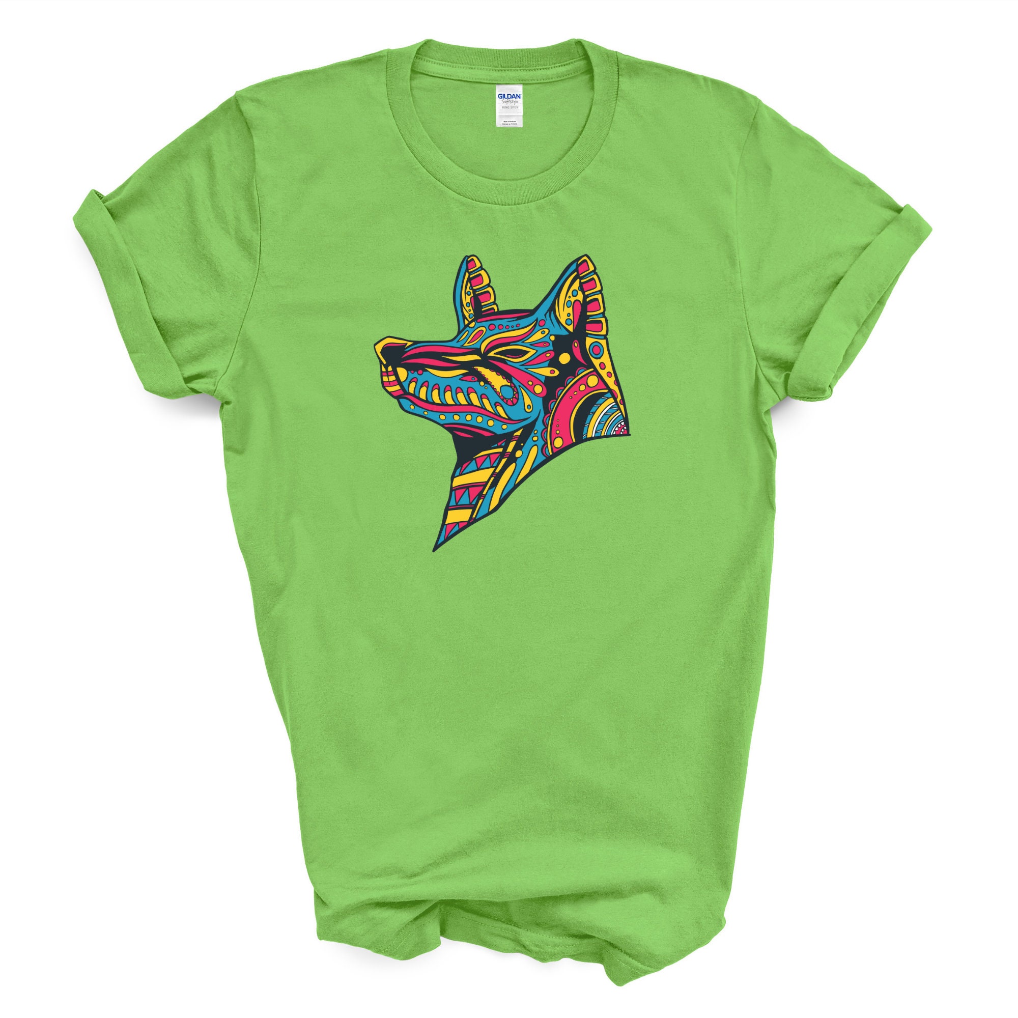 Wolf Shirt | Symbolic Animal Tshirt | Wolves Animal Lover Nature | Indigenous Owned Canada First Nations Art Unisex Tee | Best Sellers 2022