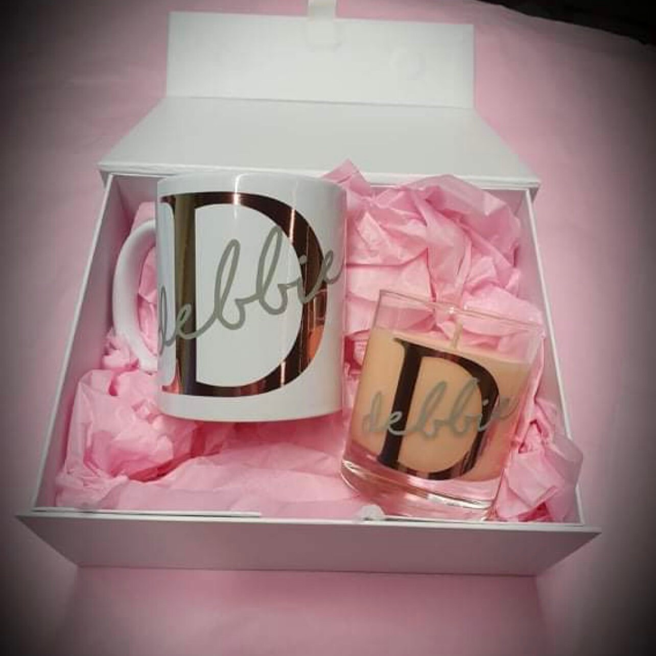 Personalised Soy Candle Mug Set Bridesmaid Gift Handmade Etsy