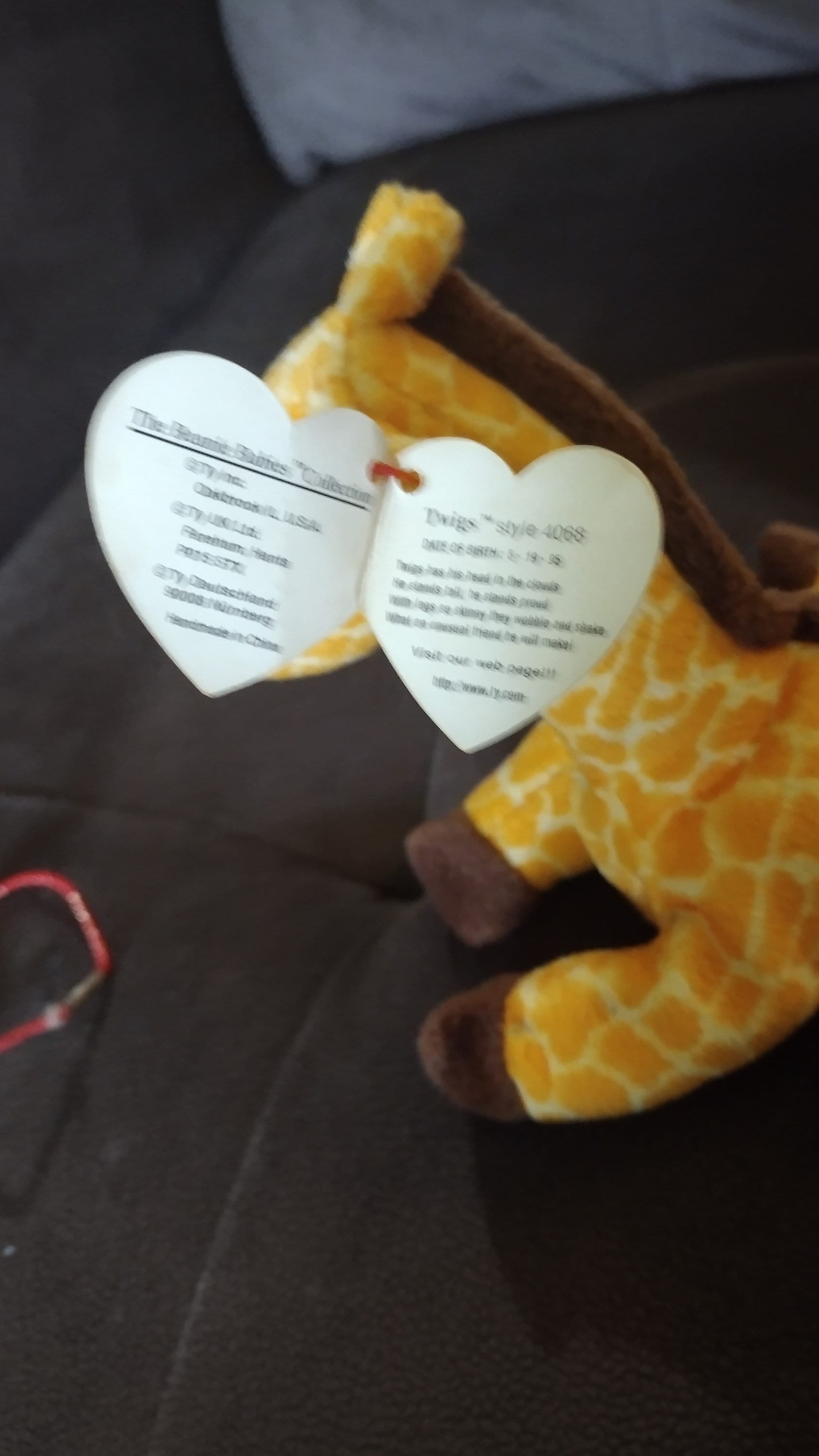 Super Rare Twigs Beanie Baby With Errors Etsy