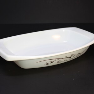 Vintage Pyrex Golden Honeysuckle 1 1/2 qt plato de cazuela, sin tapa