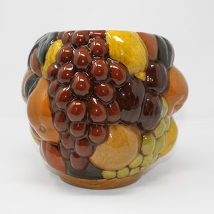 Vintage ceramic jar vase planter canister