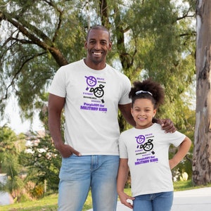 PurpleUP! Purple UP Military Child Kid Adult Size Short-sleeve Unisex T-shirt