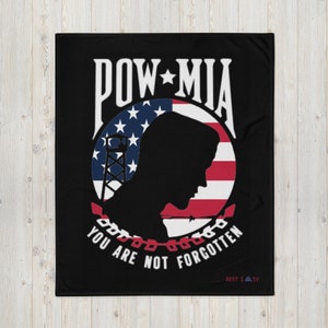 POW/MIA Throw Blanket