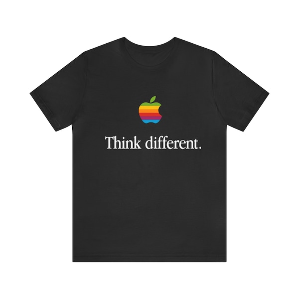 Apple Steve Jobs "Think Different" T-Shirt 1984 | Retro Tech Fashion