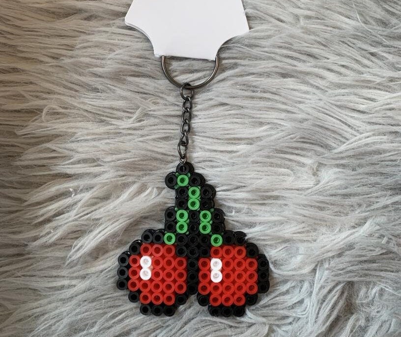 cherry pearler/fuse bead keychain