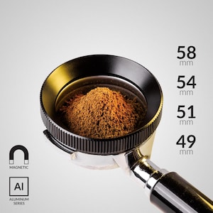 Magnetic Aluminum Dosing Ring For 58mm, 54mm, 51mm, and 49mm Portafilters