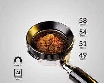 Magnetic Aluminum Dosing Ring For 58mm, 54mm, 51mm, and 49mm Portafilters