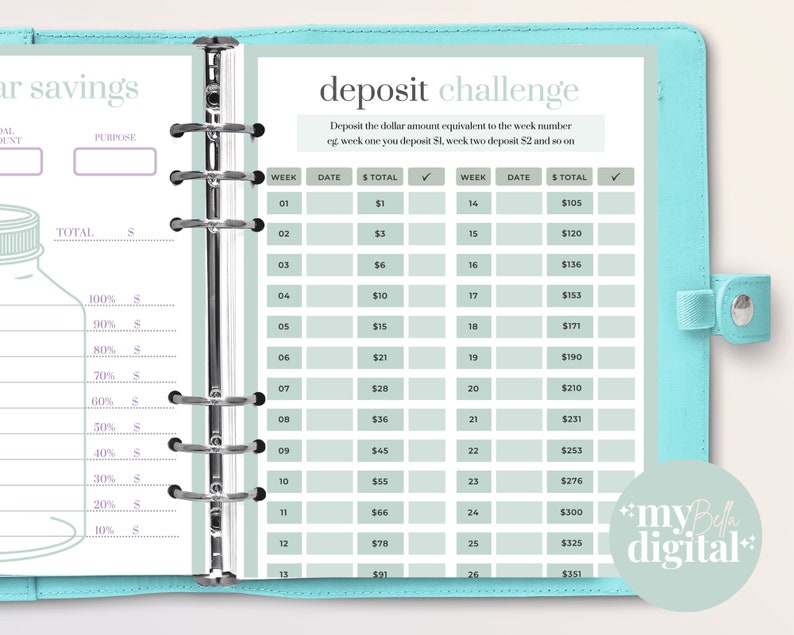 Debt Payoff Tracker Debt Tracker Savings Challenge - Etsy