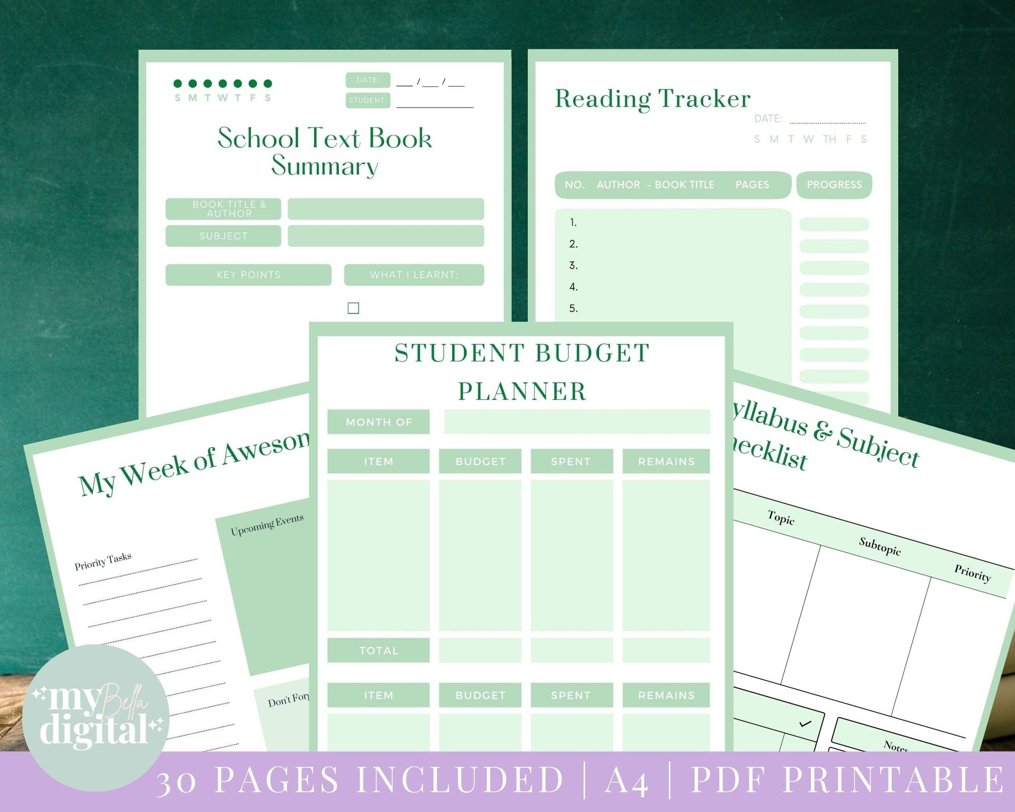 Homeschool Planner Homeschool Printables 30 Pages Student - Etsy