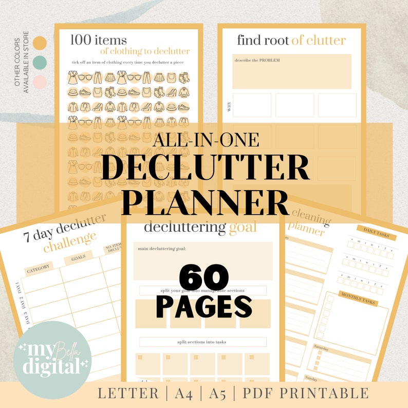 Declutter Planner, Declutter Checklist, Cleaning Schedule, Cleaning ...
