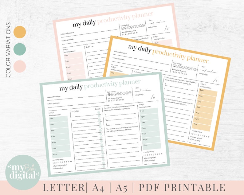ADHD Planner Adhd Planner Printable Adhd Daily Planner Adhd Etsy UK