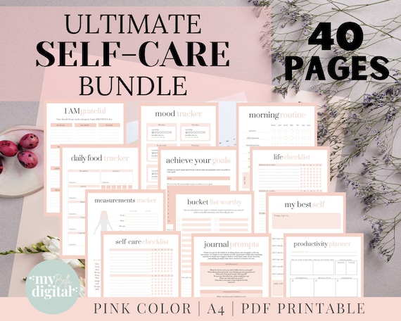 Self Care Planner Self Care Journal Self Care Checklist