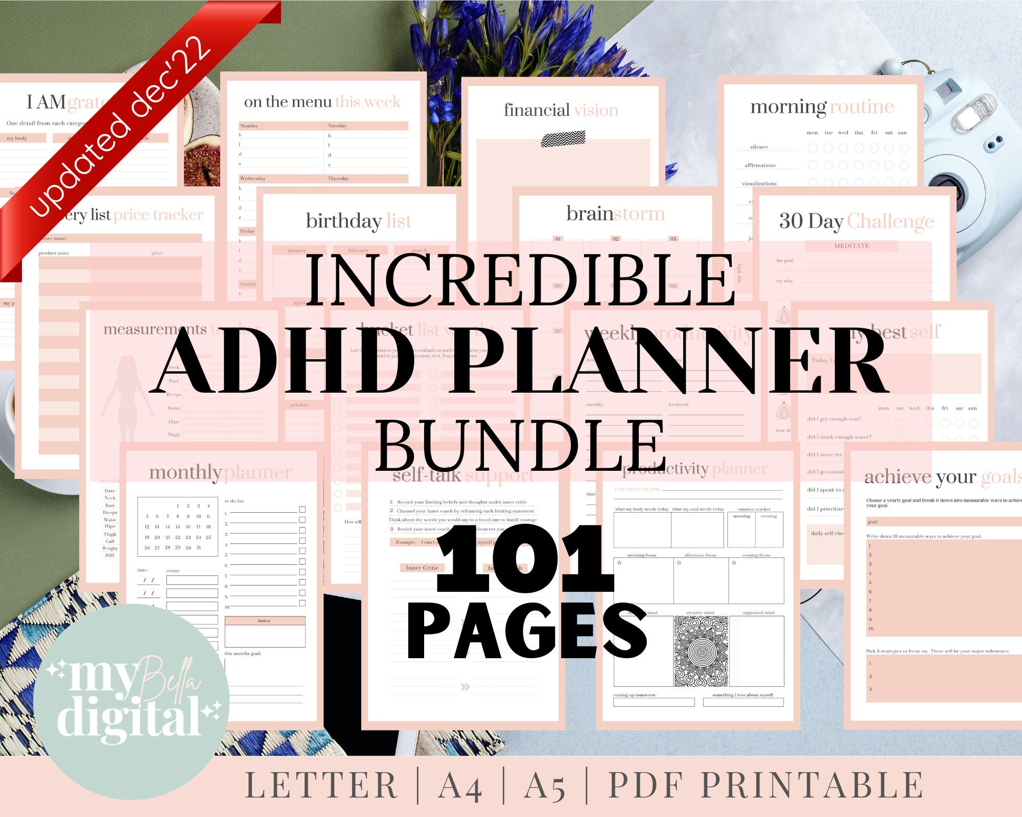 ADHD Planner Adhd Planner Printable Adhd Daily Planner Adhd - Etsy