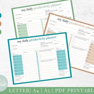 ADHD Planner, adhd planner printable, adhd daily planner, adhd planner adult, adhd digital planner, adhd to do list, habit tracker, PDF image 2
