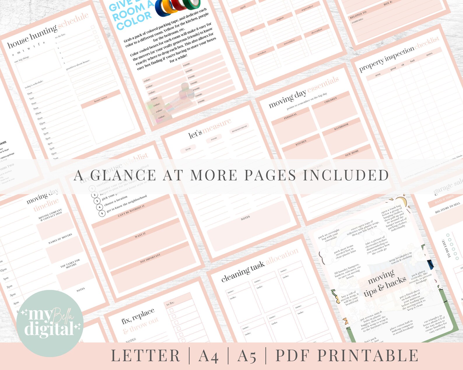 Picture of Moving Checklist, Moving Planner, Moving Binder, Moving Gift, Moving ...