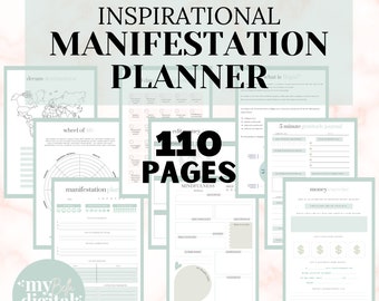 Diario delle manifestazioni, diario della gratitudine, diario del benessere, legge di attrazione, controllo delle manifestazioni, manifestazione del denaro, diario dei sogni PDF