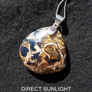 Blue Amber Pendant cabochon, Blue Amber polished 925 silver, natural cabochon blue amber hand polished free form jewelry