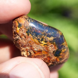 Blue Amber , Blue amber Dominican , authentic blue amber cabochon hand polished