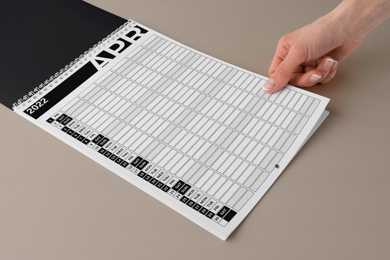 Printable Family Wall Calendar Indesign Template and PDF 20242025 With