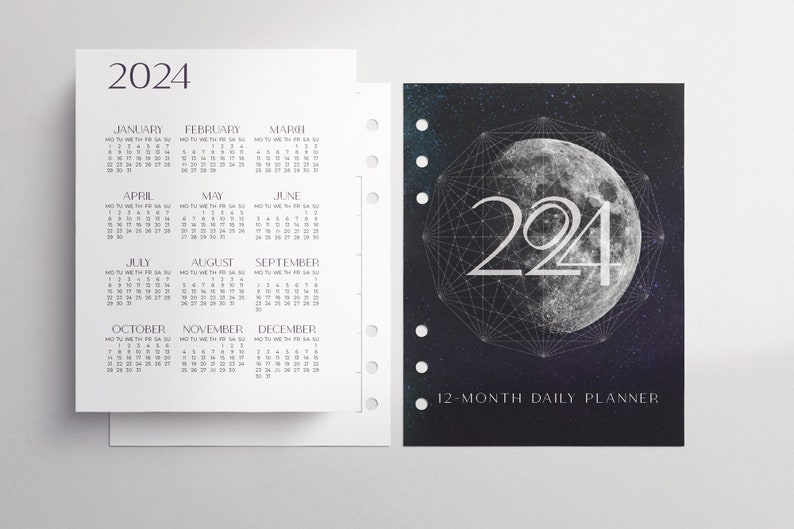 Printable A5 Indesign 2024 Calendar Template / Customizable Daily