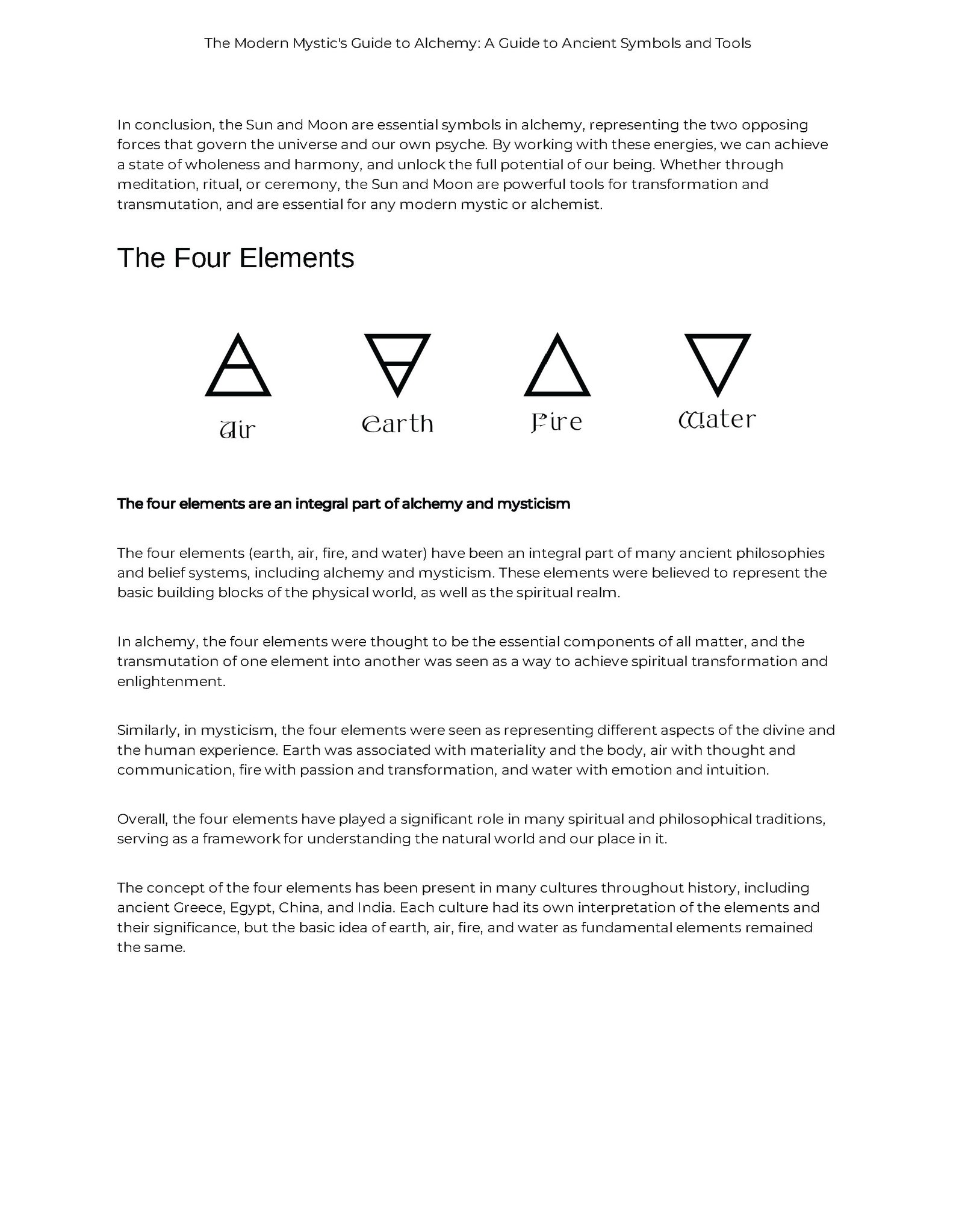 Alchemy Guide Book the Modern Mystic's Guide to Alchemy Etsy