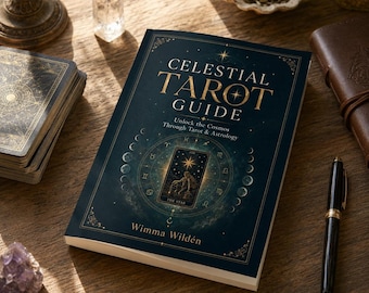 Celestial Tarot Guide: Unlock the Cosmos Through Tarot & Astrology | PAPERBACK BOOK