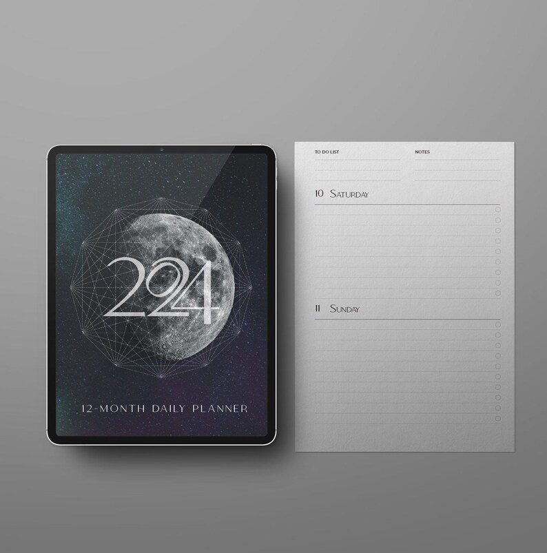 Printable A5 Indesign 2024 Calendar Template / Customizable Daily