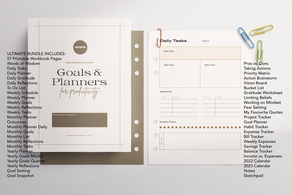 Life Planner Calendar Templates and Workbook Happy Planner - Etsy