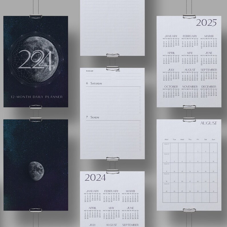 Printable A5 Indesign 2024 Calendar Template / Customizable Daily