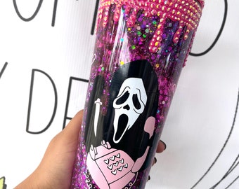 rhinestone scream moletom com capuz
