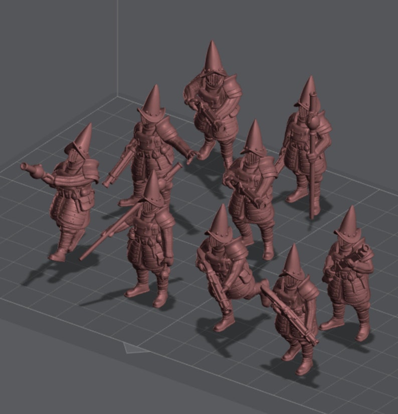 Bisque Knights Mage Hunters matchlocks Saint Decent Etsy